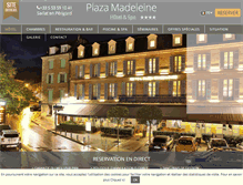 Tablet Screenshot of plaza-madeleine.com
